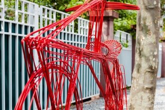 Werner Bitzigeio: Drahtlinie | © Stadt Schwetzingen