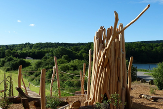 Spielplatz Wildkatzenwelt | am Badesee Ehmetsklinge in Zaberfeld | © Naturparkzentrum Stromberg-Heuchelberg