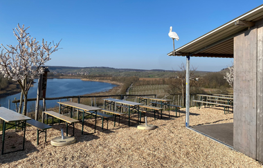 Wengertshäusle am Breitenauer See | Weinausschank oberhalb des Sees | © Winzer vom Weinsberger Tal
