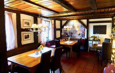 Gastraum des Restaurants Zinser's Flämmle | Brackenheim-Neipperg | Heilbronner Land | © Neckar-Zaber-Tourismus e.V.