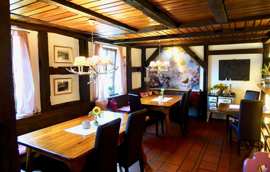 Gastraum des Restaurants Zinser's Flämmle | Brackenheim-Neipperg | Heilbronner Land | © Neckar-Zaber-Tourismus e.V.