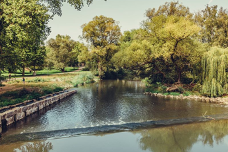 An der Jagst in Crailsheim | © Arbeitsgemeinschaft Kocher-Jagst-Radweg