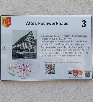 Bild von der Tafel Nr 3 der Gemeinde Helmstadt-Bargen | © Gemeinde Helmstadt-Bargen