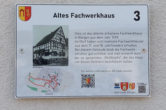 Bild von der Tafel Nr 3 der Gemeinde Helmstadt-Bargen | © Gemeinde Helmstadt-Bargen