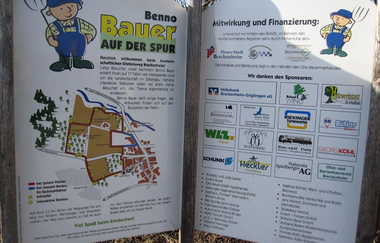 Benno Bauer auf der Spur | kindgerechter Lehrpfad in Brackenheim | © Neckar-Zaber-Tourismus e.V.