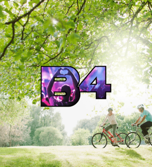 Bike + Bühne, Veranstaltung 2025 | © iStock “Crowd auf einer Konzertparty” gilaxia, “Radfahrer unter Bäumen” Tom Merton