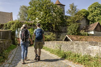 Wandern bei der Tannenburg in Bühlertann | © Hohenlohe + Schwäbisch Hall Tourismus e. V.