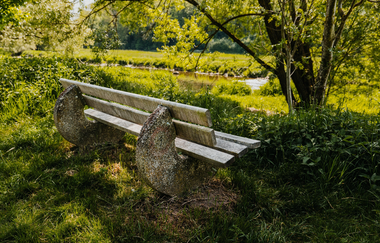 Bank am Flussufer | © Stadtverwaltung Crailsheim