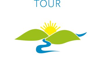 Logo in blau, gelb und grün der Elsenz-Schwarzbachtal-Tour