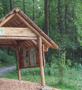 Eppinger Waldfühlpfad, Eingangsbereich, Hinweistafeln | © Land der 1000 Hügel - Kraichgau-Stromberg
