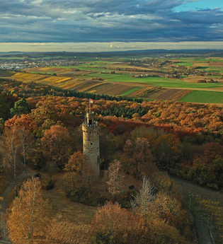 Leingarten Heuchelberger Warte Luftaufnahme | HeilbronnerLand | © Heuchelberger Warte