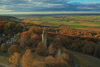 Leingarten Heuchelberger Warte Luftaufnahme | HeilbronnerLand | © Heuchelberger Warte