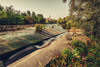 Etappe 3 Wehr bei Hardthausen am Kocher | © Arbeitsgemeinschaft Kocher-Jagst-Radweg
