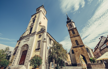 Etappe 5 Stadtkirche in Crailsheim | © Arbeitsgmeinschaft Kocher-Jagst-Radweg