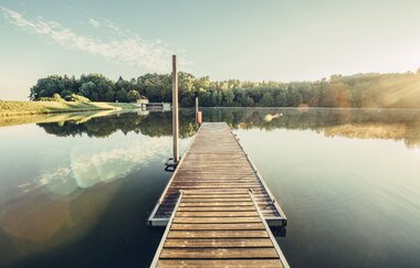 Etappe 6 - Steg am Bucher Stausee | © Arbeitsgemeinschaft Kocher-Jagst-Radweg