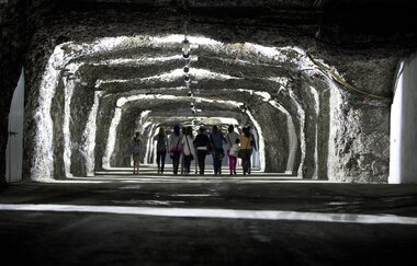 Besucher im Salzbergwerk Bad Friedrichshall | HeilbronnerLand | © Stadt Bad Friedrichshall