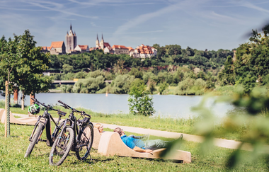Neckaruferpromenade Offenau | HeilbronnerLand | © Touristikgemeinschaft Odenwald