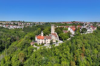 Burg Krautheim über dem Jagsttal | © Touristikgemeinschaft Hohenlohe e. V. | Andi Schmid