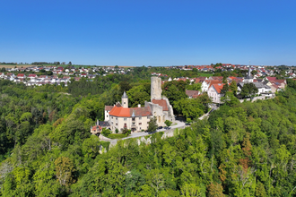 Burg Krautheim über dem Jagsttal | © Touristikgemeinschaft Hohenlohe e. V. | Andi Schmid