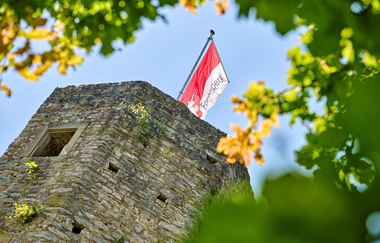 Turm der Ruine Forchtenberg | © Touristikgemeinschaft Hohenlohe e. V. | Florian Trykowski