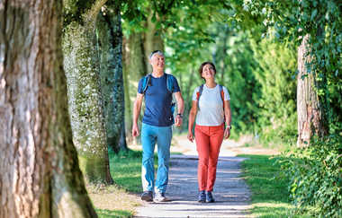 Wanderer in Natur | © Touristikgemeinschaft Hohenlohe e. V. | Florian Trykowski