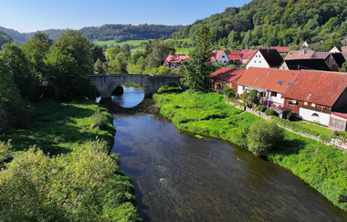 Heimhausen mit der Jagst | © Touristikgemeinschaft Hohenlohe e. V.