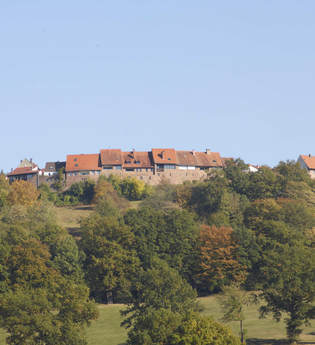Blick auf den wunderschönen Neckargemünder Ortsteil Dilsberg | © Touristikgemeinschaft Odenwald e.V.