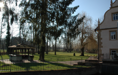 Brettacher Mühle mit kleinem Park | Raststation am Brettachtal-Radweg | HeilbronnerLand | © Touristikgemeinschaft HeilbronnerLand