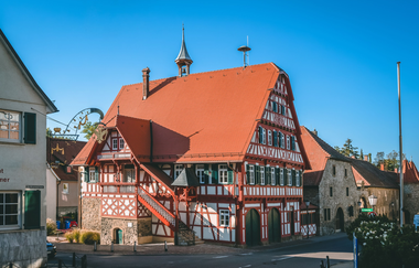 Altes Radthaus unterhalb vom Greckenschloss im historischen Kochendorf | Bad Friedrichshall | HeilbronnerLand | © Stadt Bad Friedrichshall
