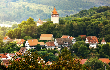 Blick auf Möckmühl | HeilbronnerLand | © Arbeitsgemeinschaft Kocher-Jagst-Radweg / Andi Schmid