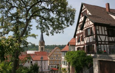 Stadtansicht Kirchturm Rathaus | Möckmühl | HeilbronnerLand | © Stadtverwaltung Möckmühl