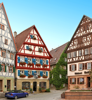 Marktplatz Neudenau | Fränkisches Fachwerk-Ensemble | HeilbronnerLand | © Arbeitsgemeinschaft Kocher-Jagst-Radweg