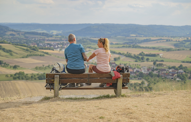 Kocher-Jagst-Trail: Auf dem Einkorn bei Schwäbisch Hall | © Hohenlohe + Schwäbisch Hall Tourismus e. V.