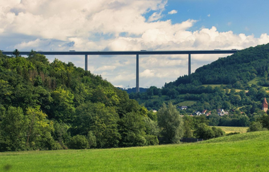 Kochertalbrücke bei Geislingen am Kochersteig | © Hohenlohe Schwäbisch Hall