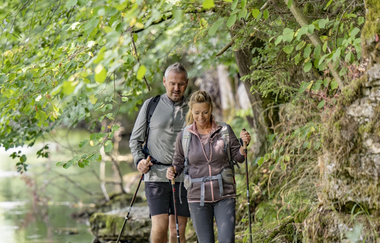 Kocher-Jagst-Trail: Wandern entlang der Brettach auf dem Jagststeig | © Hohenlohe + Schwäbisch Hall Tourismus e. V.