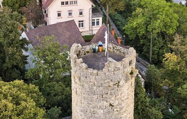 Vom Burgturm genießt man die Aussicht | © Touristigemeinschaft Hohenlohe e. V.