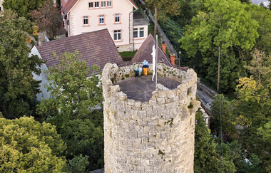 Vom Burgturm genießt man die Aussicht | © Touristigemeinschaft Hohenlohe e. V.