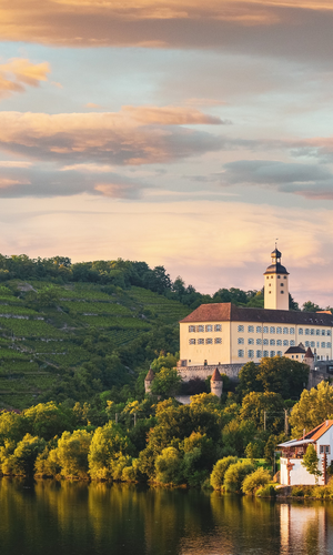 Gundelsheimer Himmelreich & Schloß Horneck im Neckartal | HeilbronnerLand | © Touristikgemeinschaft HeilbronnerLand