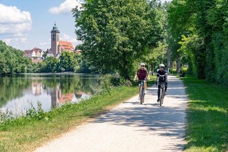 Neckartal-Radweg Nürtingen | © Maximilian Semsch_Geschäftsstelle Neckartal-Radweg