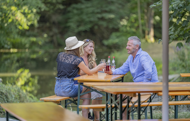 Einkehr in der Hammerschmiede Gröningen | © Hohenlohe + Schwäbisch Hall Tourismus e. V.