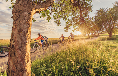 Radlergruppe bei Waldbrunn | © Touristikgemeinschaft Odenwald e.V.