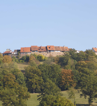 Blick auf die Burgfeste Dilsberg | © Touristikgemeinschaft Odenwald e.V.