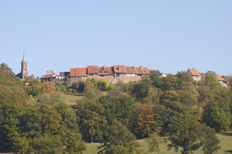Blick auf die Burgfeste Dilsberg | © Touristikgemeinschaft Odenwald e.V.
