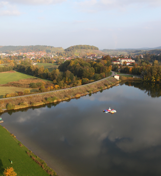 Rollstuhlwanderweg am Stausee Ehmetsklinge | © Land der 1000 Hügel - Kraichgau-Stromberg