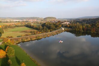 Rollstuhlwanderweg am Stausee Ehmetsklinge | © Land der 1000 Hügel - Kraichgau-Stromberg