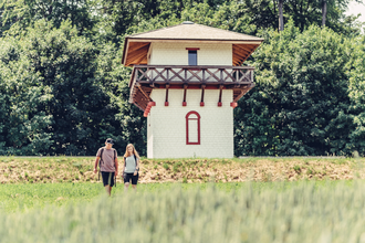 Nachgebauter römischer Wachtturm bei Osterburken / Odenwald | © Touristikgemeinschaft Odenwald e.V.