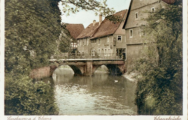 historische Aufnahme Friedensbrücke mit Elsenz | © Unbekannt
