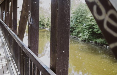 Kocher und Holzbrücke. Foto: Nico Kurth | © Foto: Nico Kurth