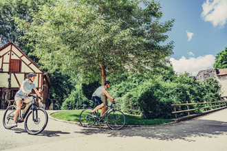 Radfahrende in Hohenlohe | © Hohenlohe + Schwäbisch Hall Tourismus e. V.