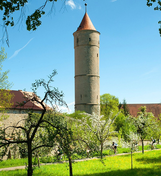 Dinkelsbühl_Radeln um die Altstadt | © Hohenlohe + Schwäbisch Hall Tourismus e. V.
